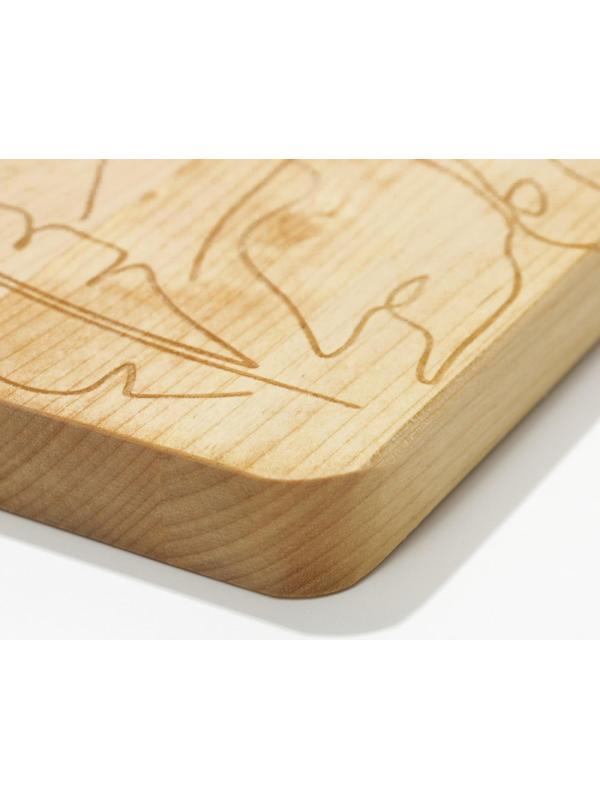 Доска разделочная «Для прекрасных блюд», 35 × 20 × 2  см