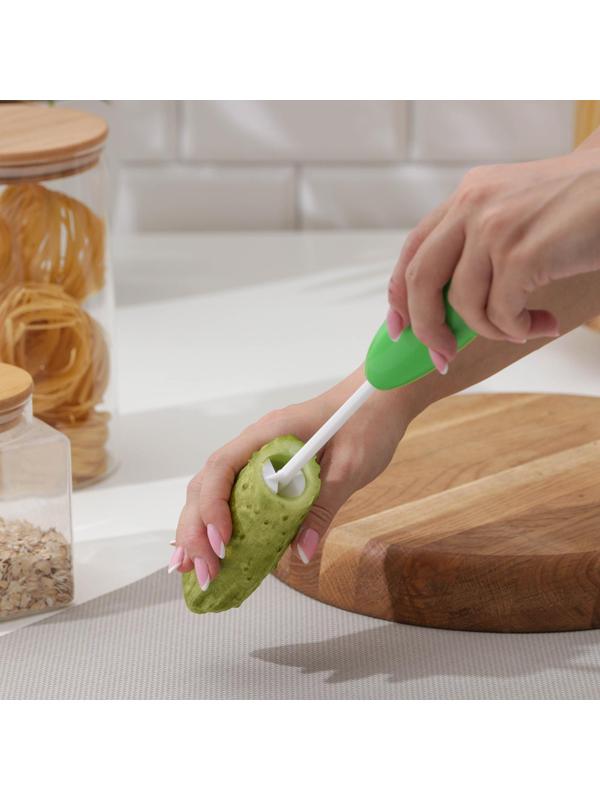 Приспособление для фаршировки овощей Drill, 4 насадки, цвет зелёный