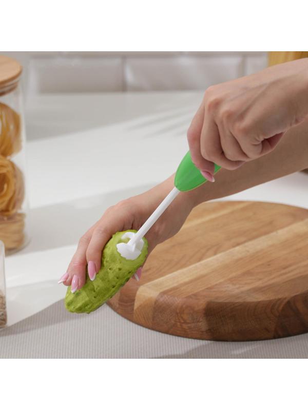 Приспособление для фаршировки овощей Drill, 4 насадки, цвет зелёный