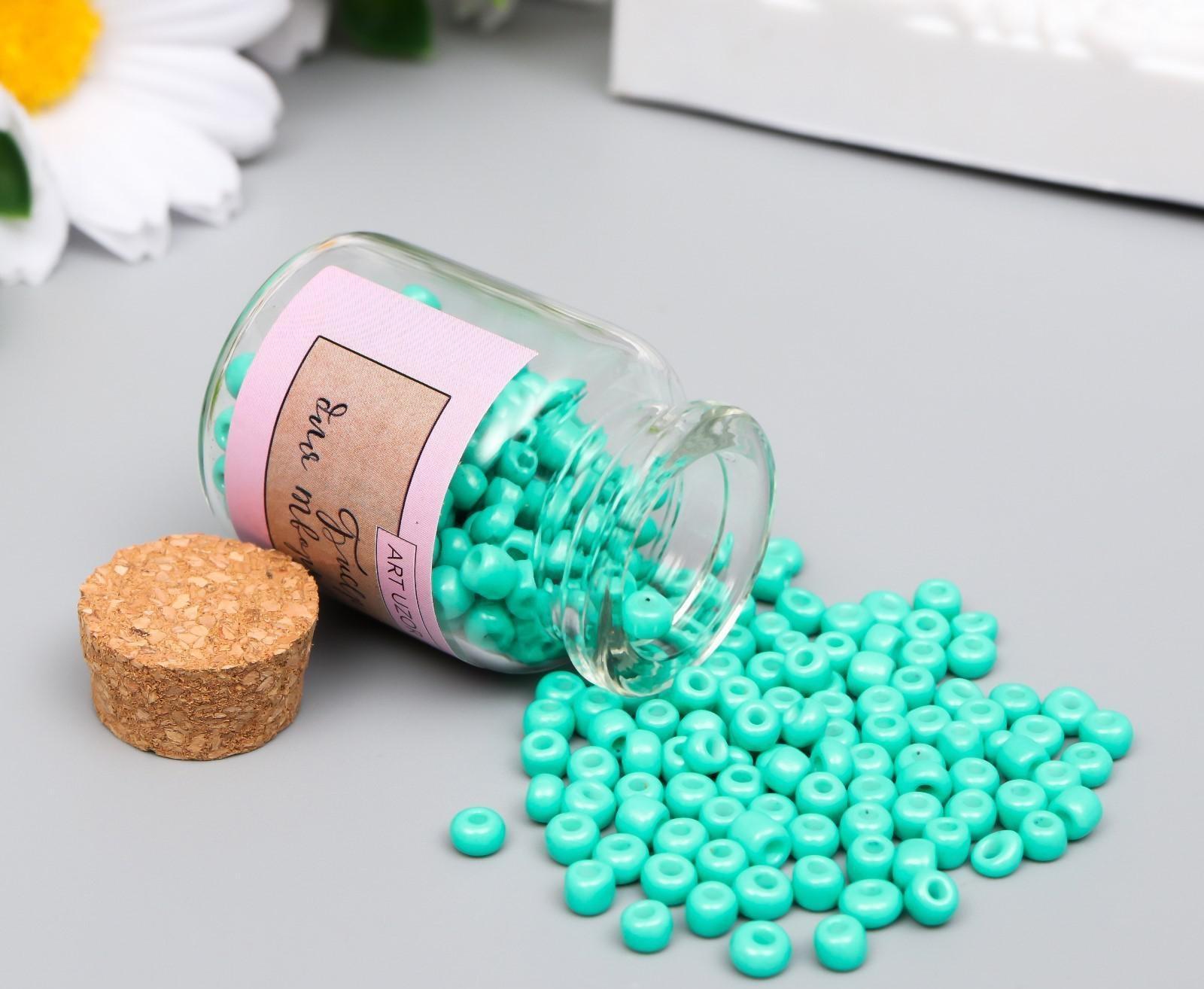 Бисер круглый 6/0 в бутылочке 