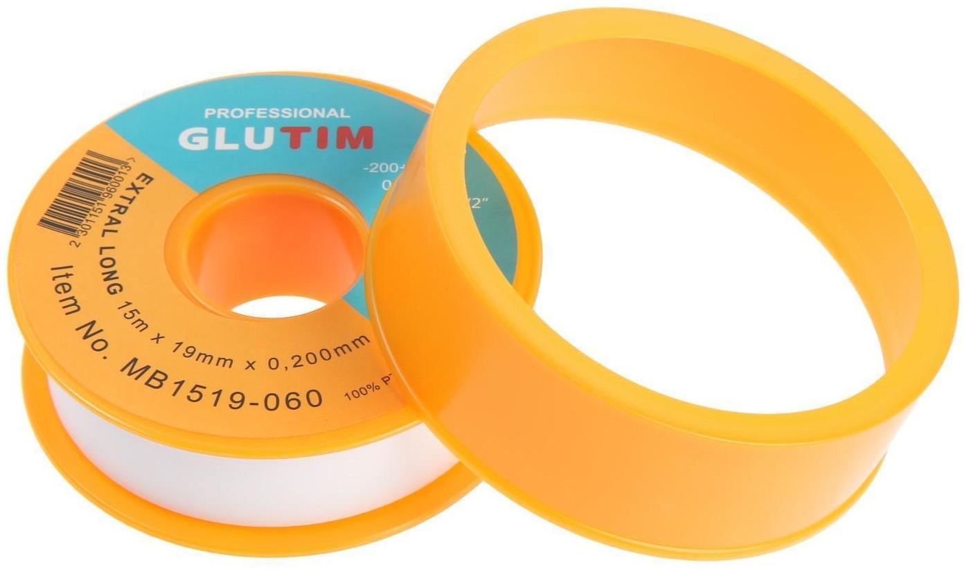 Лента ФУМ TIM MB1519-060, для газа, 19 мм х 0,20 мм х 15 м