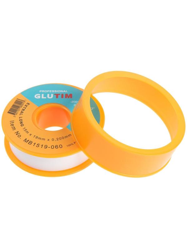 Лента ФУМ TIM MB1519-060, для газа, 19 мм х 0,20 мм х 15 м