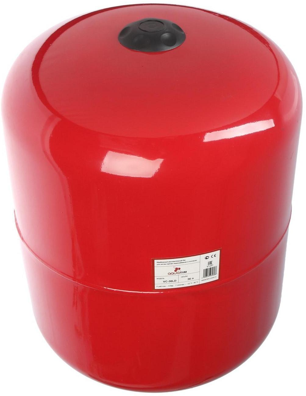 Бак расширительный TIM VC-36LD, для систем отопления, вертикальный, 36 л