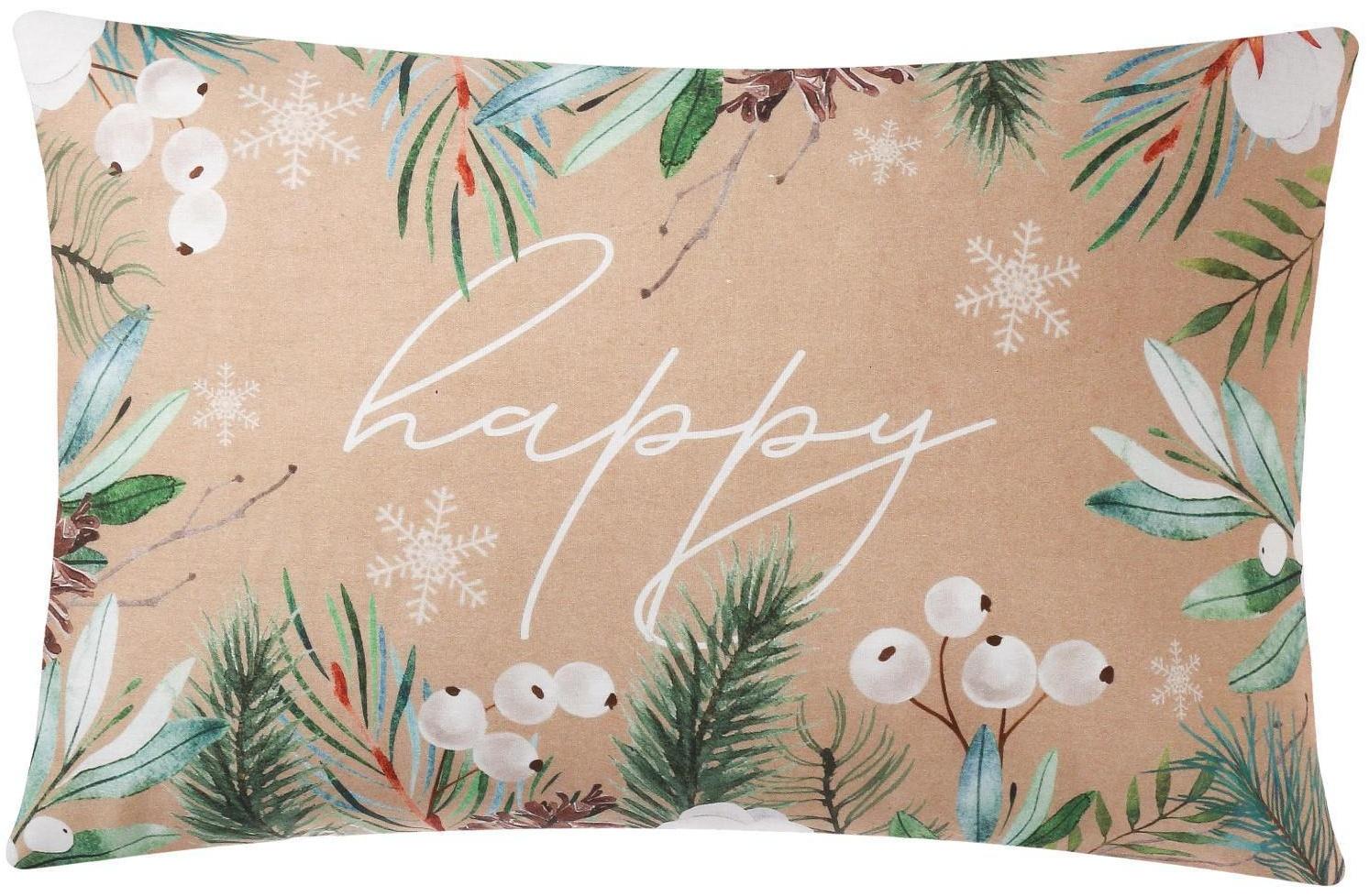 Комплект наволочек Этель Happy 50х70 см - 2 шт, 100% хлопок, бязь