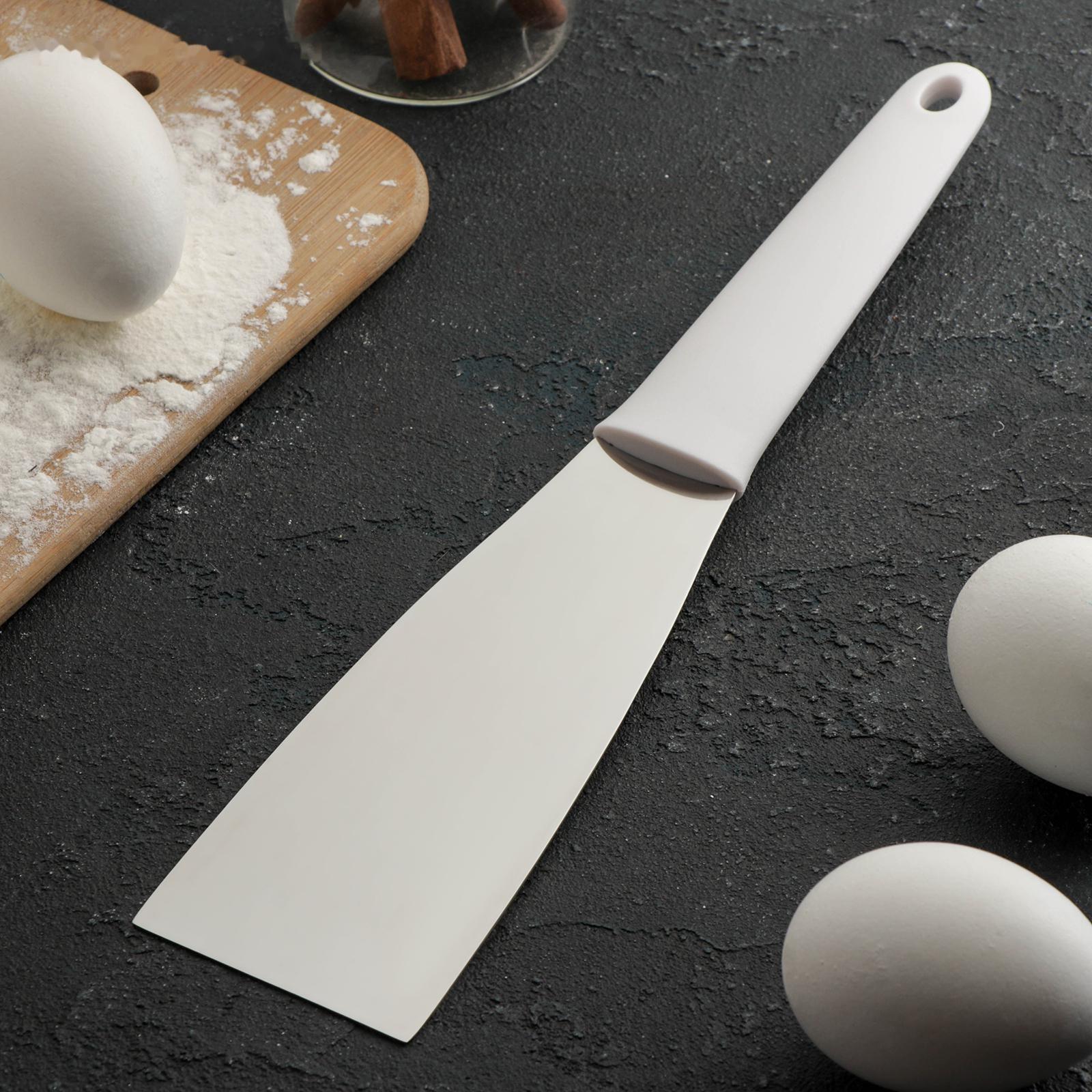 Лопатка-скребок Доляна «Виктори», 29×6 см, с пластиковой ручкой, прямая