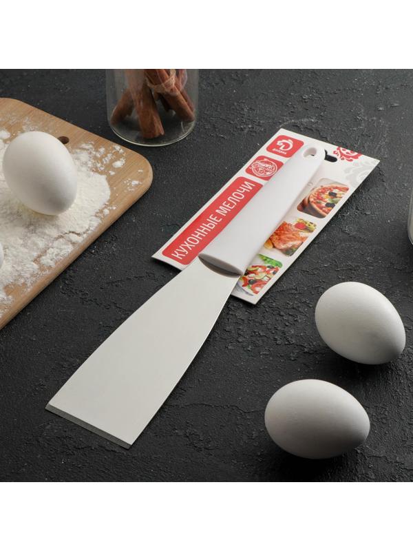 Лопатка-скребок Доляна «Виктори», 29×6 см, с пластиковой ручкой, прямая