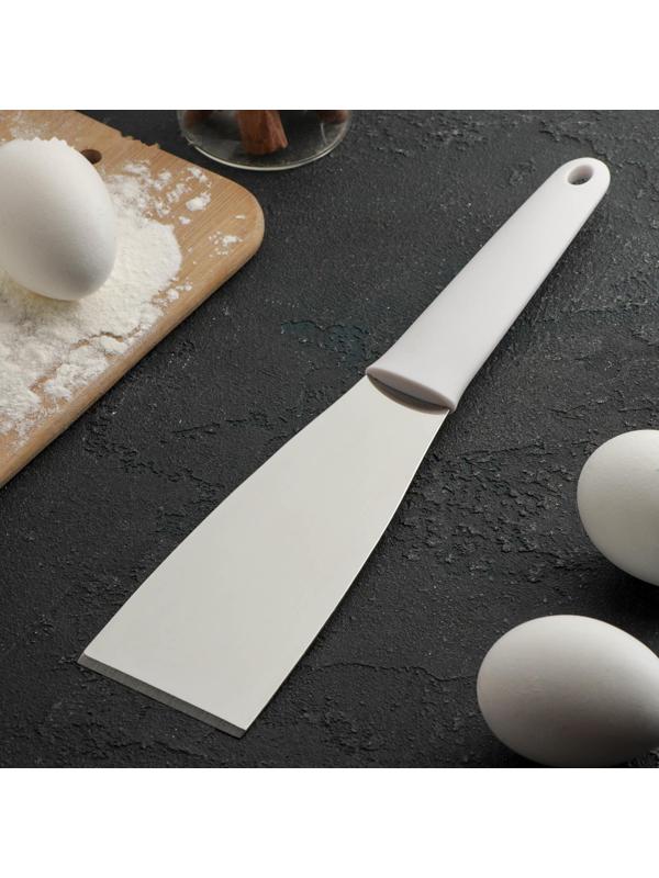 Лопатка-скребок Доляна «Виктори», 29×6 см, с пластиковой ручкой, прямая