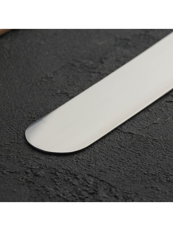 Лопатка-палетка Доляна «Виктори», 35,5×3,5 см, с пластиковой ручкой, прямая