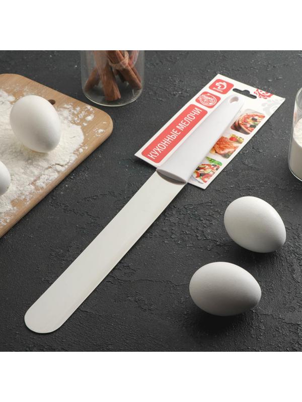 Лопатка-палетка Доляна «Виктори», 35,5×3,5 см, с пластиковой ручкой, прямая