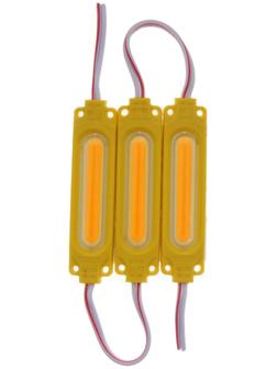 Светодиодная подсветка салона 12 В, COB, 7×1.6 см, IP68, 1.5 Вт, свет желтый