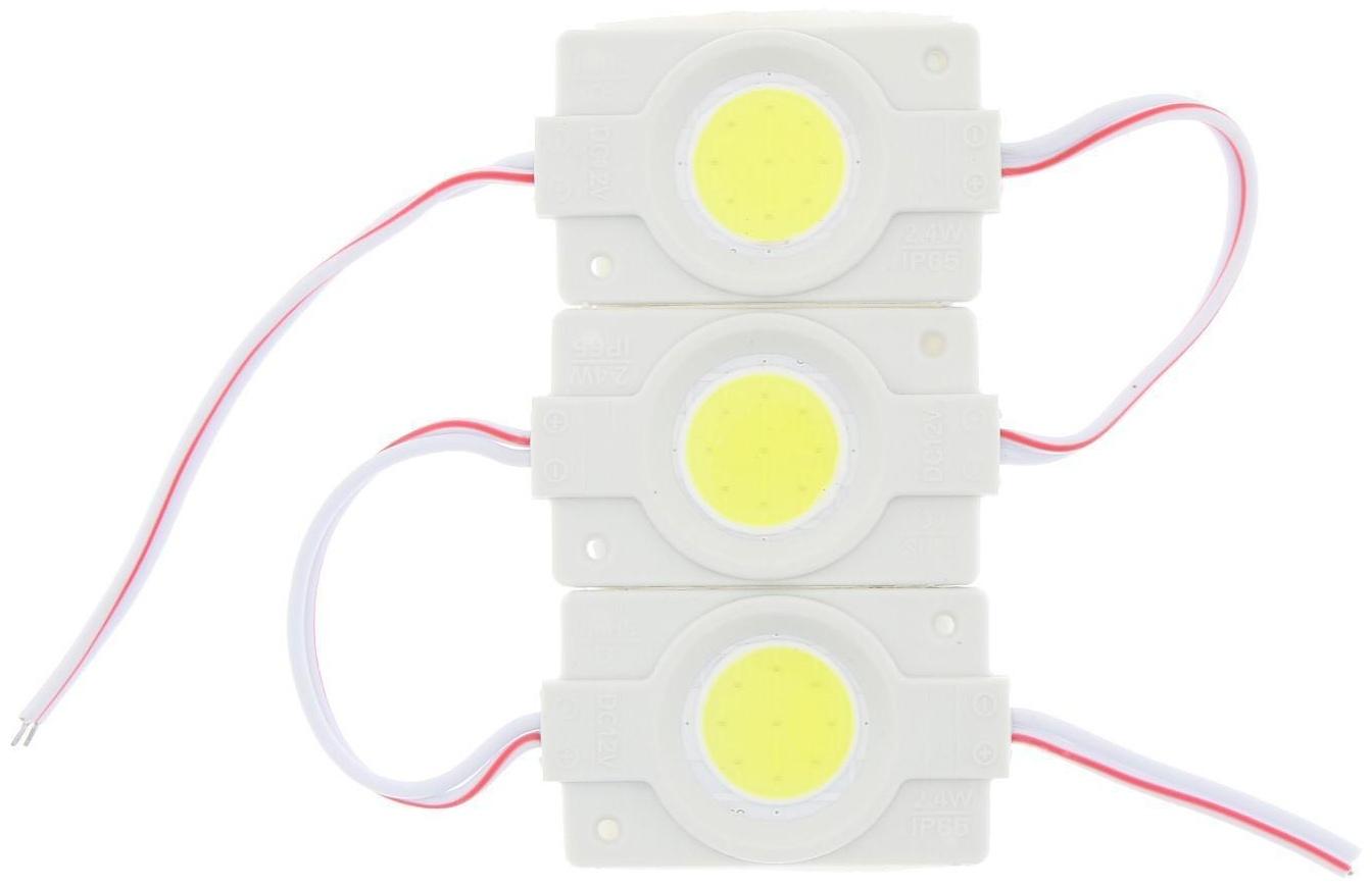 Светодиодная подсветка салона 12 В, СОВ, 4.5×3 см, IP68, 2.4 Вт, свет белый