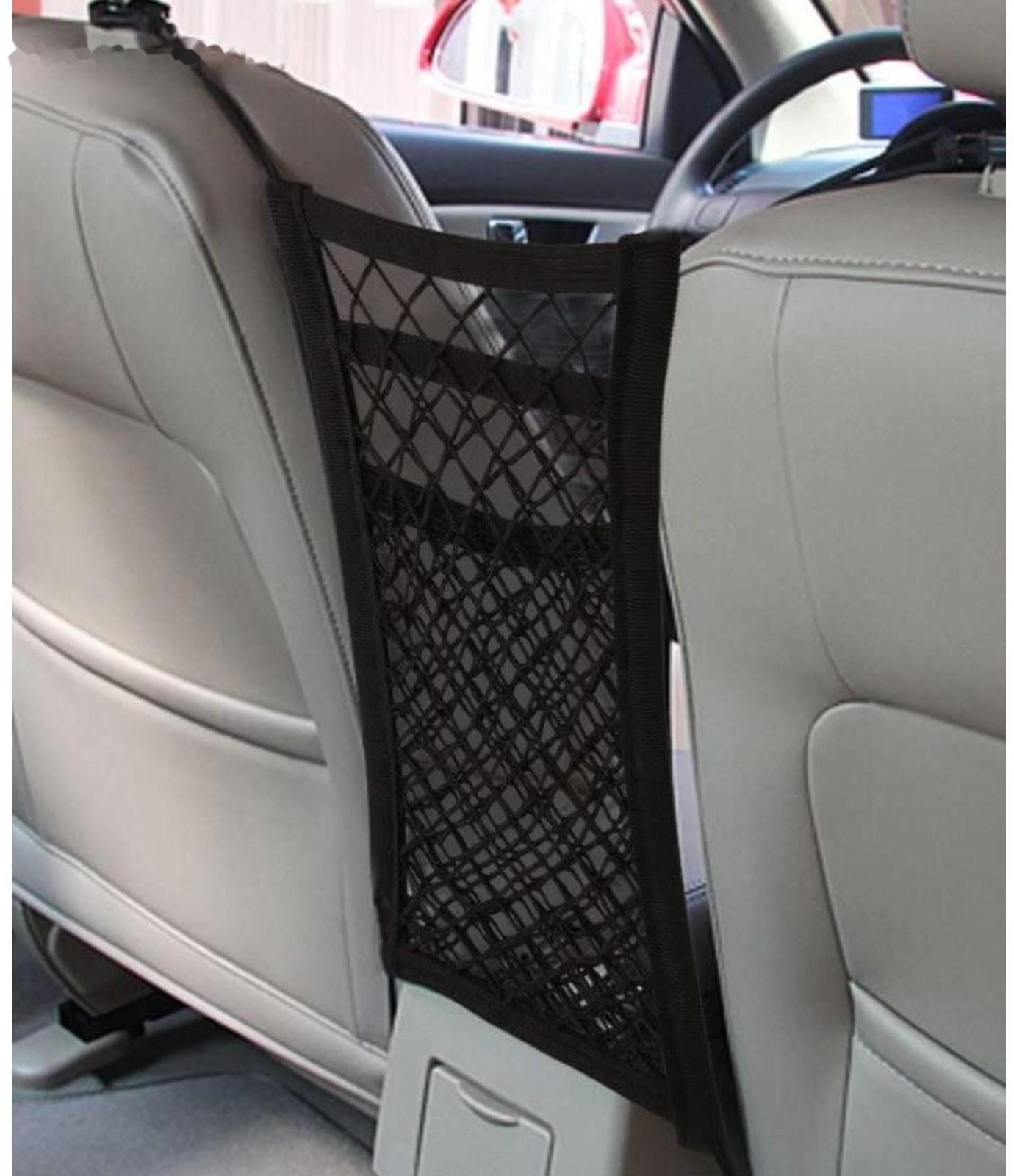 Сетка между сиденьями 26×30 см, 2 кармана, 4 крюка