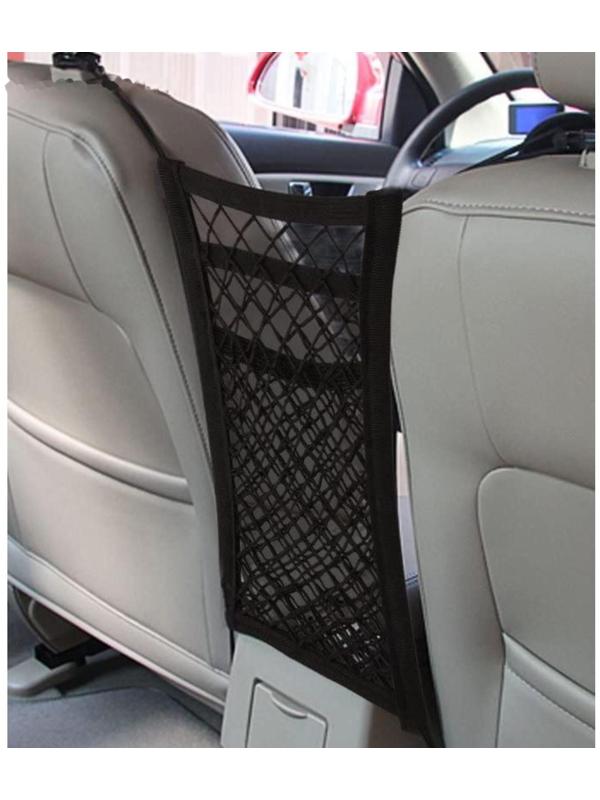 Сетка между сиденьями 26×30 см, 2 кармана, 4 крюка