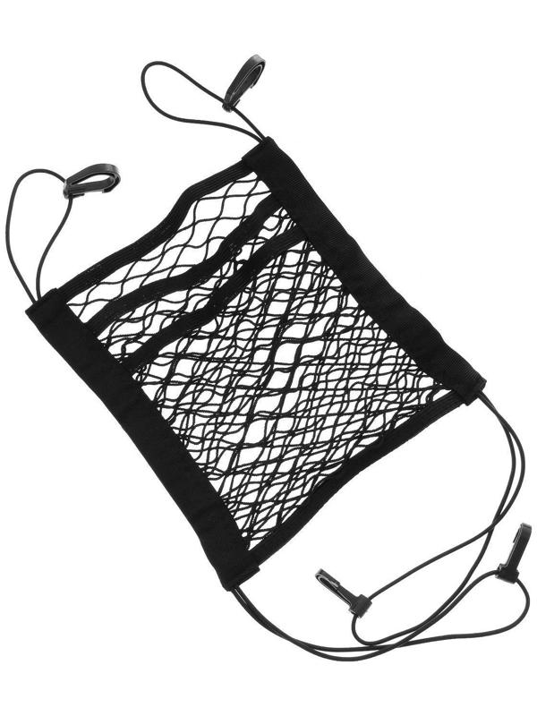 Сетка между сиденьями 26×30 см, 2 кармана, 4 крюка