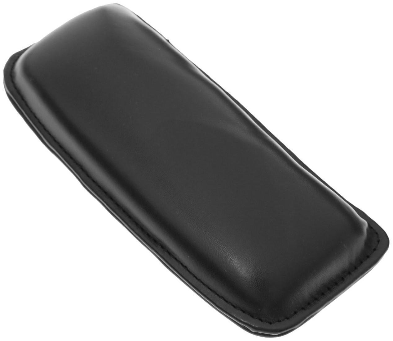 Подушка самоклеящаяся, кожа PU, 18 х 7.5 см, черный