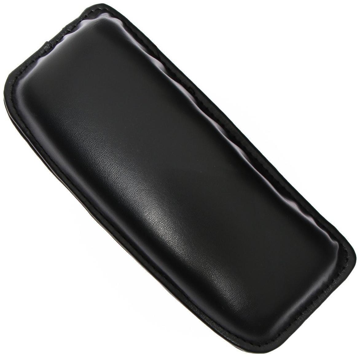 Подушка самоклеящаяся, кожа PU, 18 х 7.5 см, черный