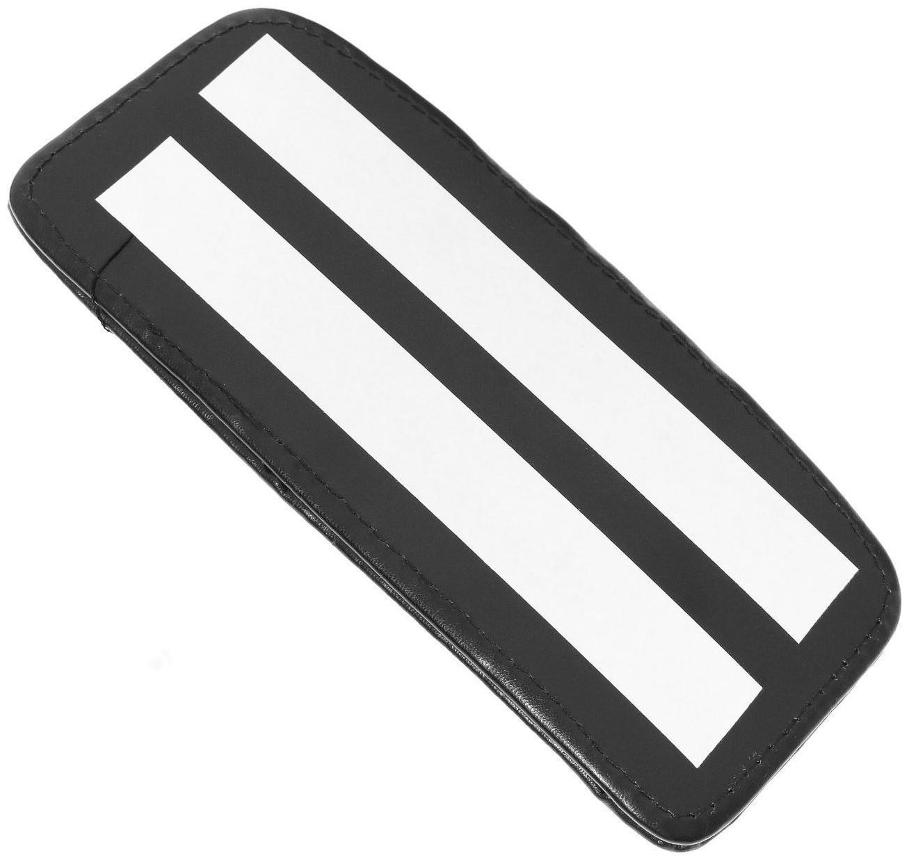 Подушка самоклеящаяся, кожа PU, 18 х 7.5 см, черный