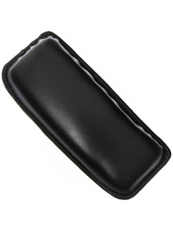 Подушка самоклеящаяся, кожа PU, 18 х 7.5 см, черный