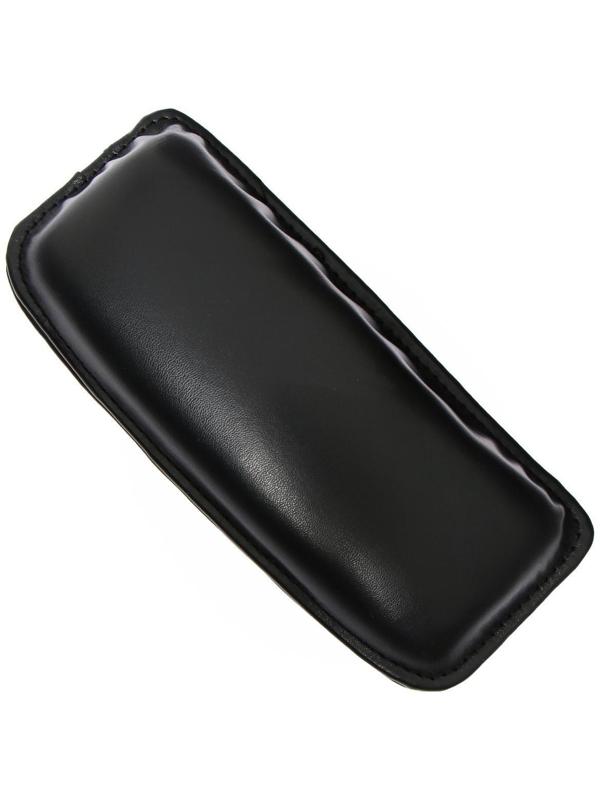 Подушка самоклеящаяся, кожа PU, 18 х 7.5 см, черный