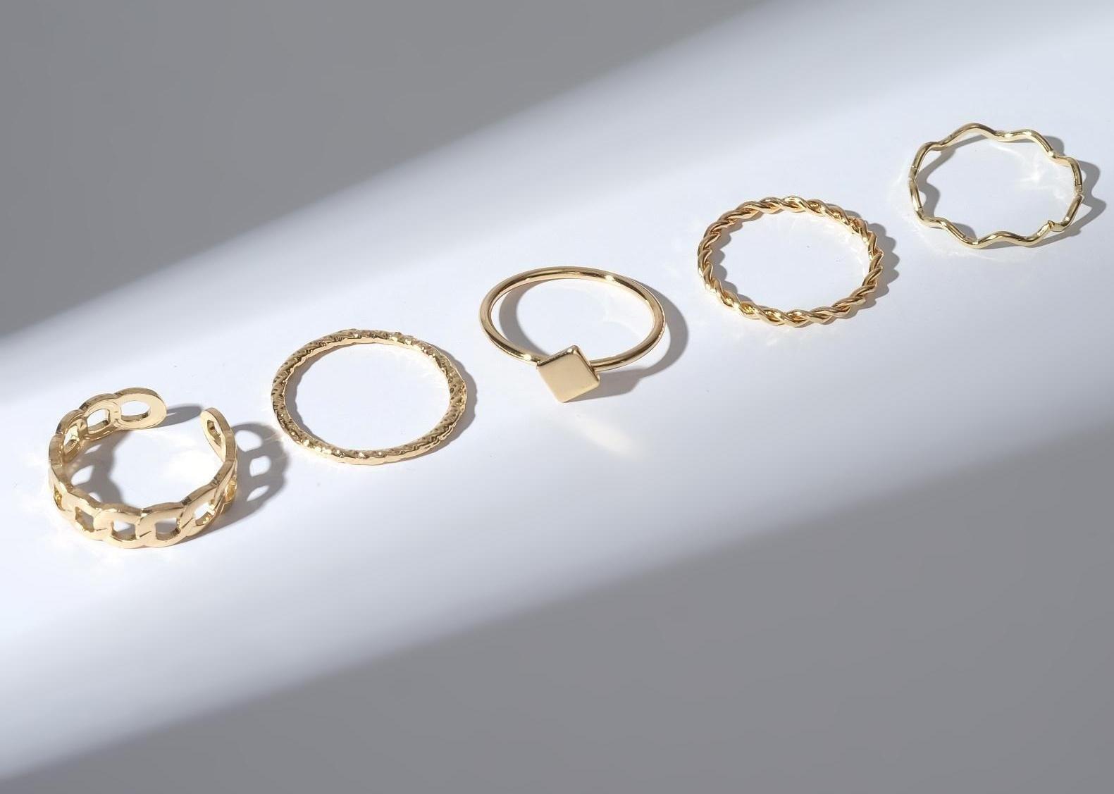 Кольцо набор 5 штук 