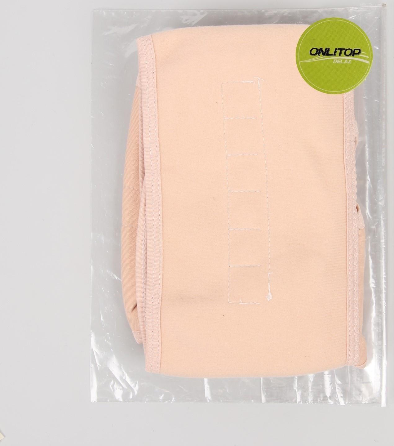 Массажёр-фиксатор для осанки и поясницы, на фастексах, размер S/M, цвет бежевый