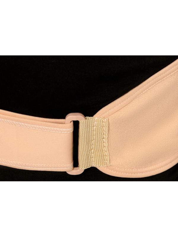 Массажёр-фиксатор для осанки и поясницы, на фастексах, размер S/M, цвет бежевый