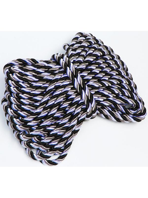 Шнур витой декоративный 12 мм без тесьмы №8.7, 25 м