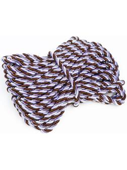 Шнур витой декоративный 12 мм без тесьмы №21.2, 25 м