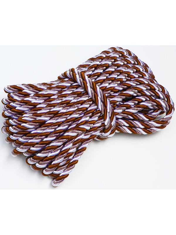 Шнур витой декоративный 12 мм без тесьмы №1.8, 25 м