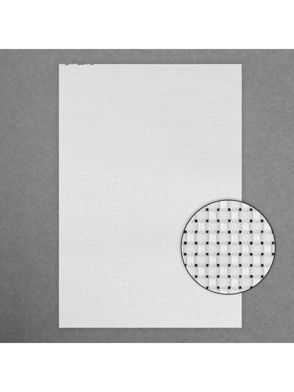 Канва для вышивания, №14, 30 × 20 см, цвет белый