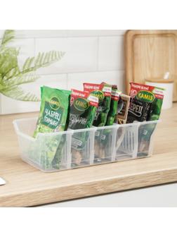 Органайзер для специй Honey, 28×14 см, цвет прозрачный