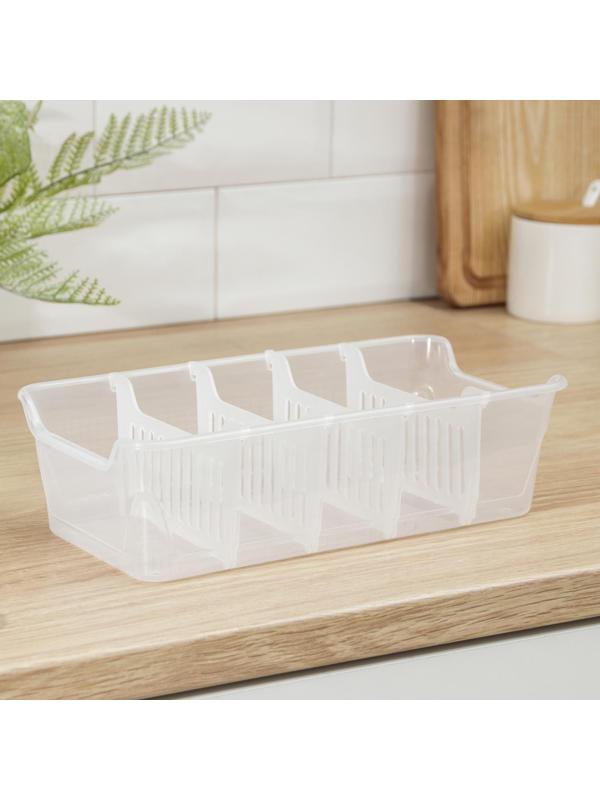 Органайзер для специй Honey, 28×14 см, цвет прозрачный