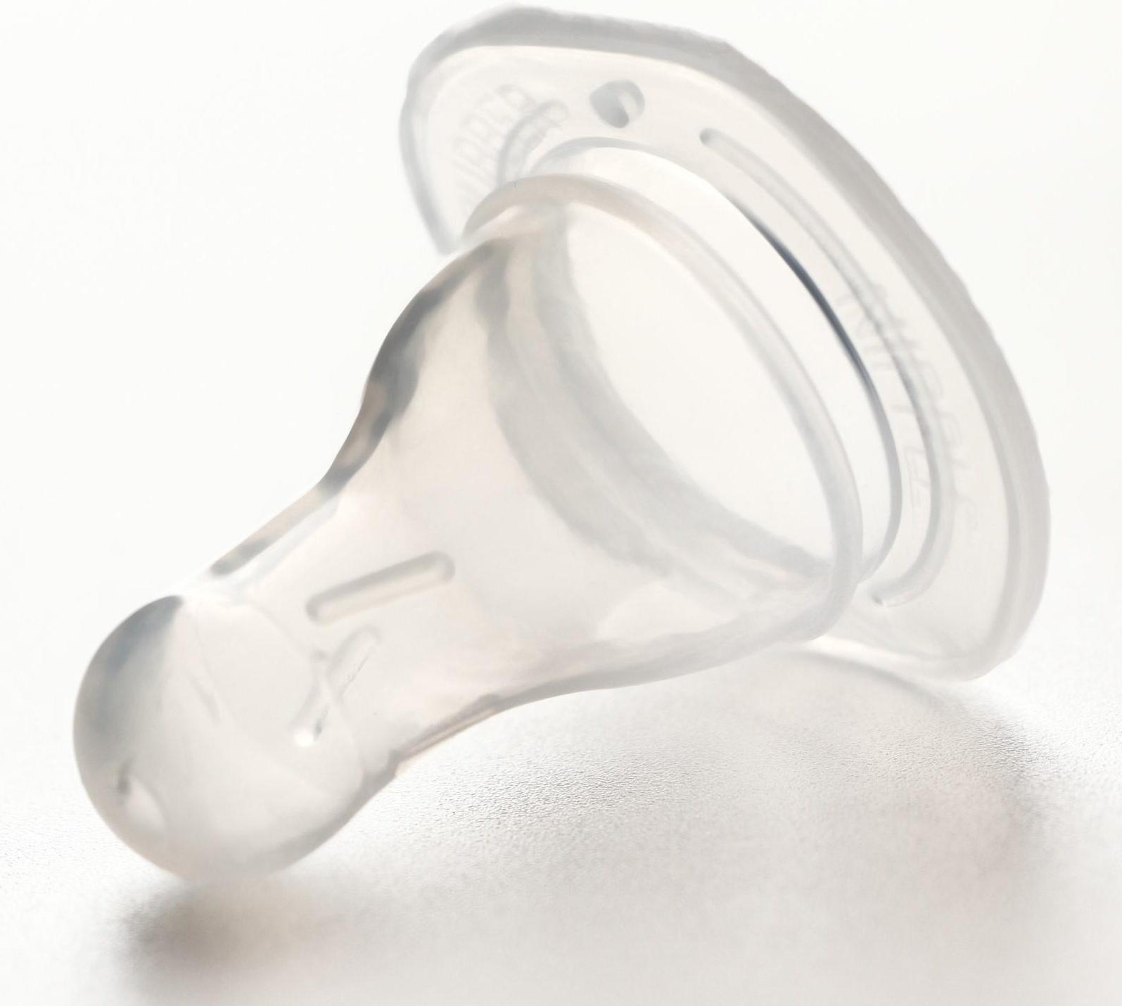 Соска силиконовая на бутылочку, +0 мес., медленный поток