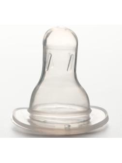 Соска силиконовая на бутылочку, от 3 мес., средний поток