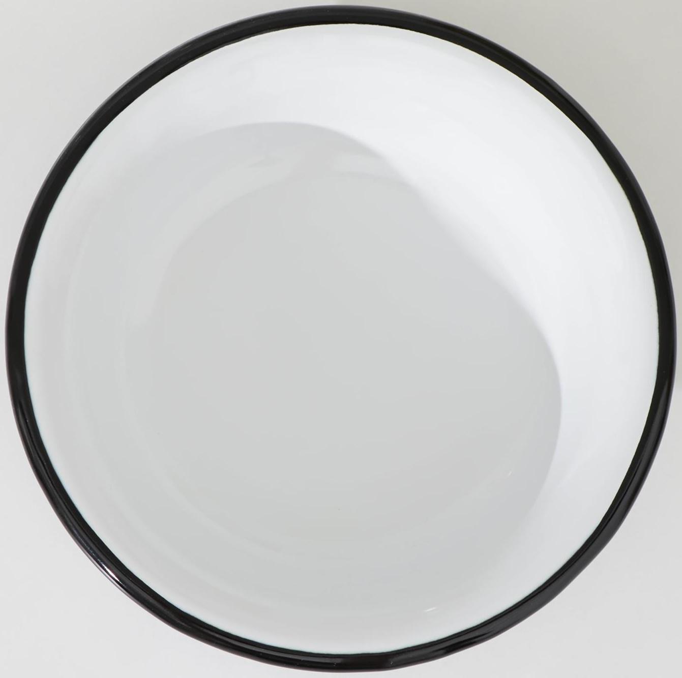 Миска эмалированная, 300 мл, d=15 см, без деколи, цвет белый