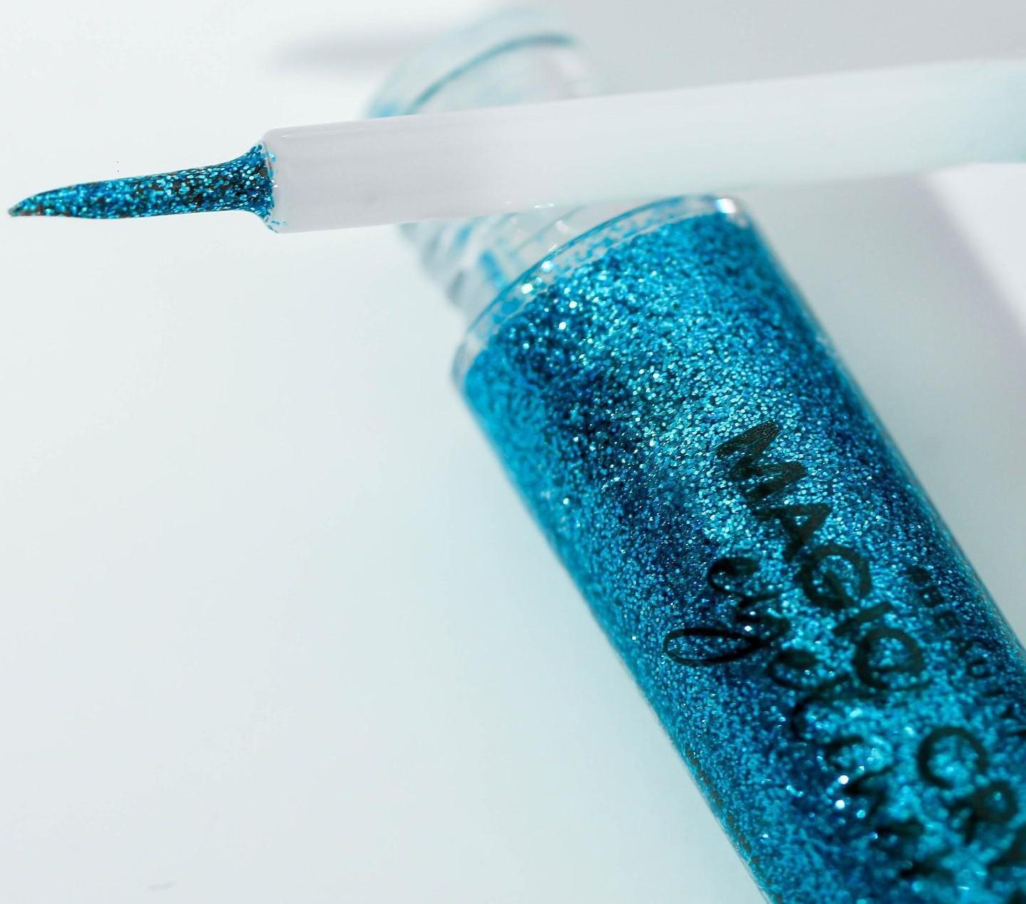Глиттерная подводка для глаз, оттенок голубой
