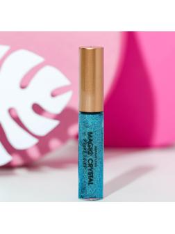 Глиттерная подводка для глаз, оттенок голубой