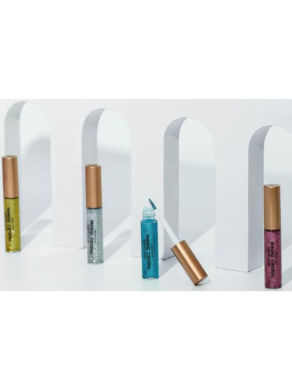 Глиттерная подводка для глаз, оттенок голубой