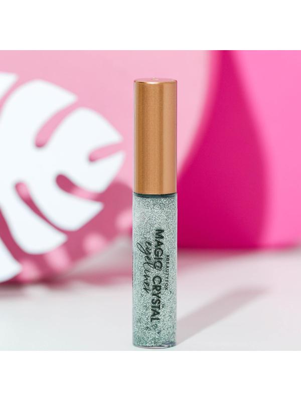 Глиттерная подводка для глаз, оттенок серебристый