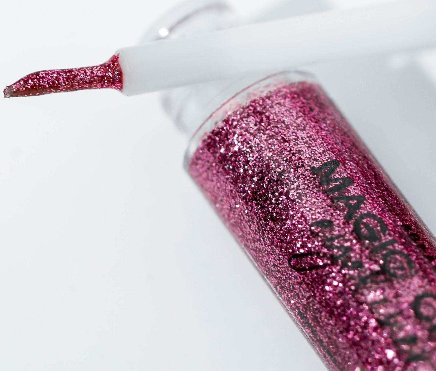 Глиттерная подводка для глаз, оттенок фуксия