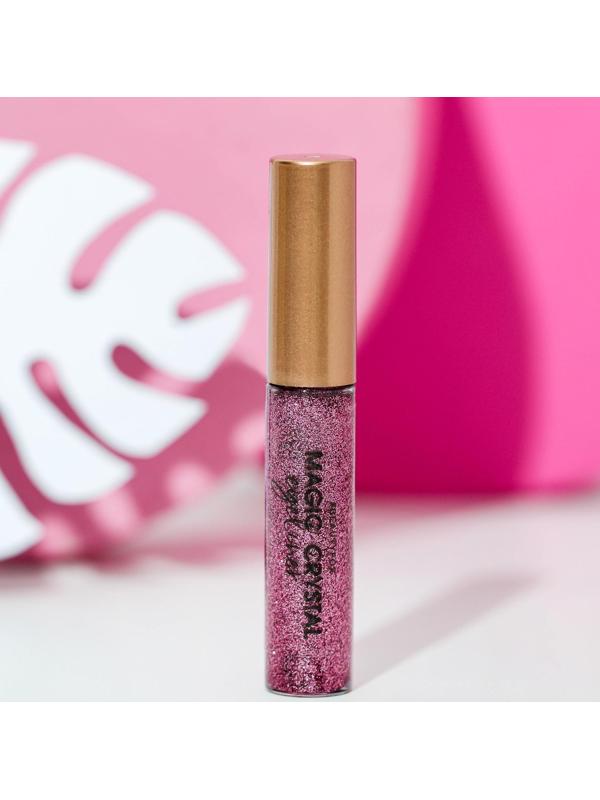 Глиттерная подводка для глаз, оттенок фуксия