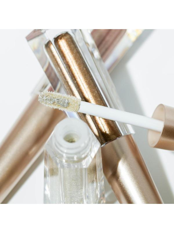 Жидкие глиттерные тени для век, оттенок бронзовый