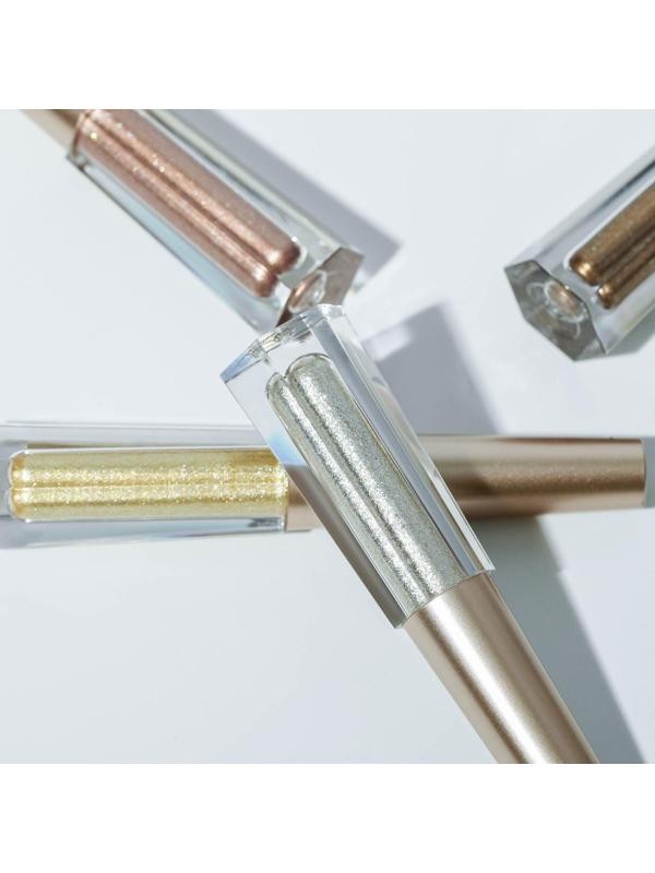 Жидкие глиттерные тени для век, оттенок бронзовый