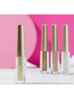 Жидкие глиттерные тени для век, оттенок золотистый