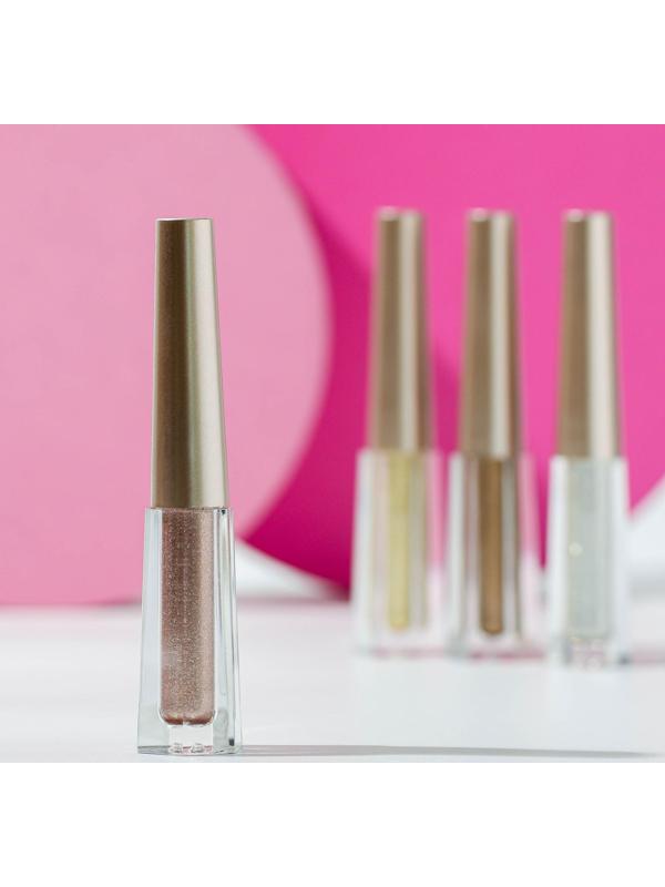 Жидкие глиттерные тени для век, оттенок карамельный