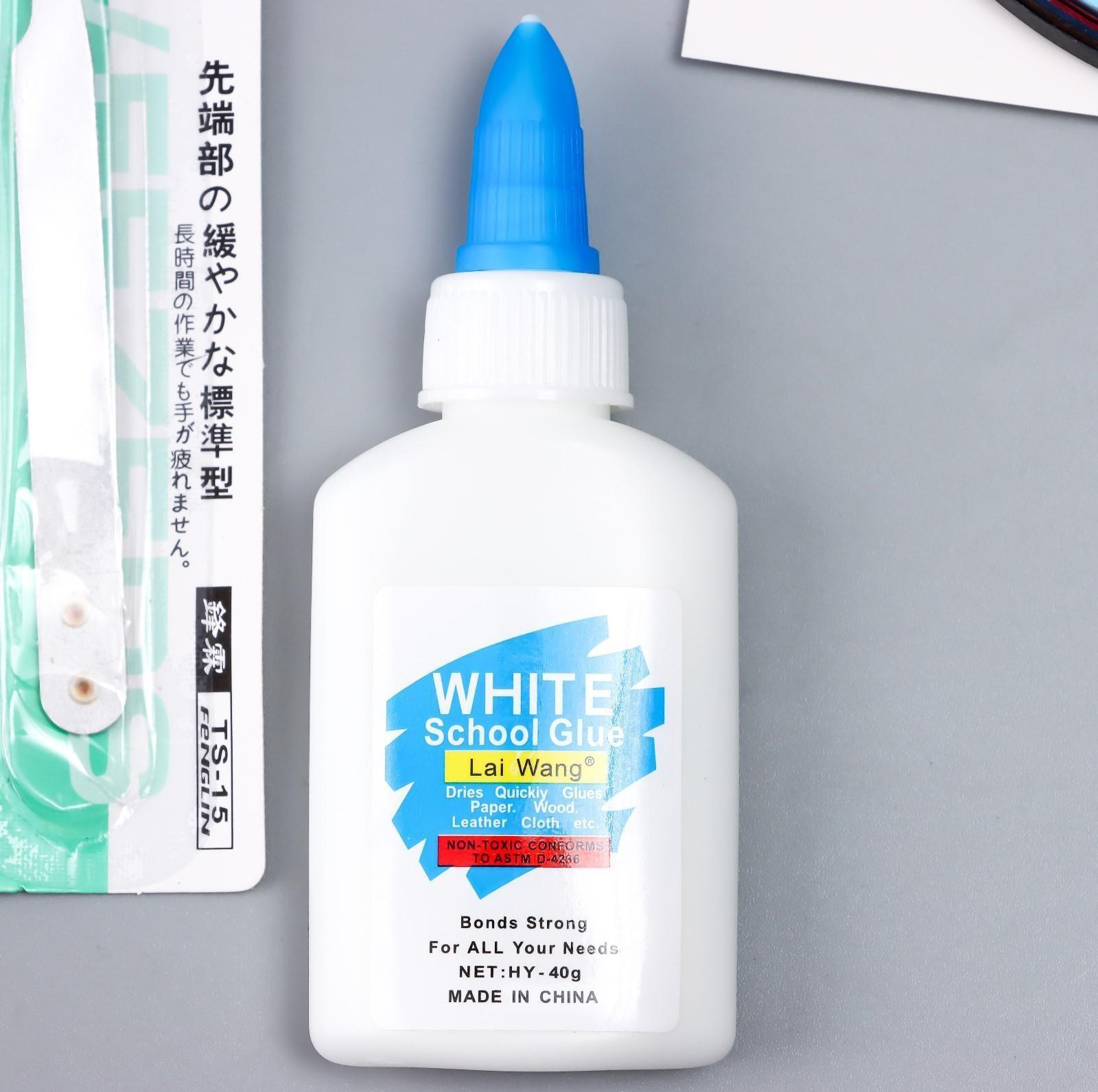 Набор для квиллинга (клей ПВА, инструмент, линейка, 120 полосок 54х0,5 см) МИКС 30х21 см