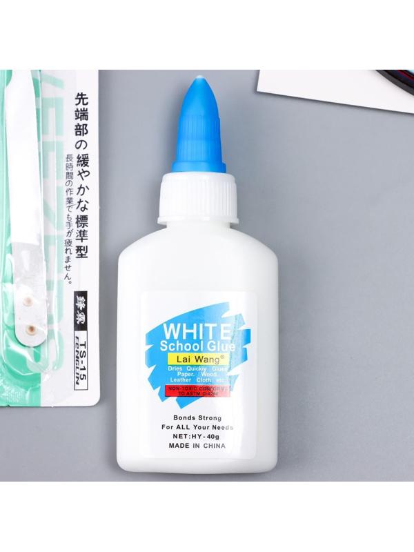 Набор для квиллинга (клей ПВА, инструмент, линейка, 120 полосок 54х0,5 см) МИКС 30х21 см