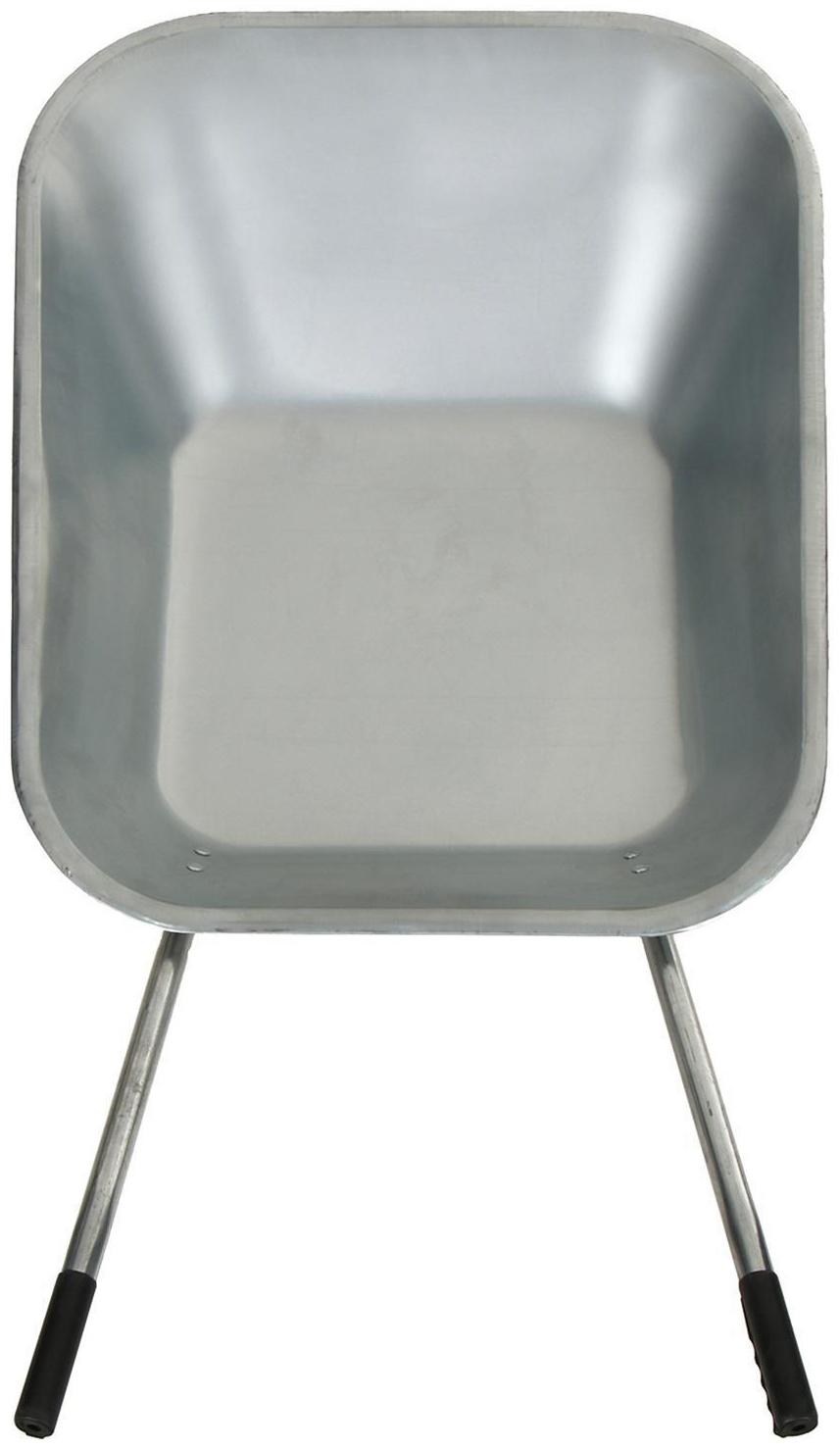 Тачка садовая, одноколёсная: груз/п 70 кг, объём 85 л, серые ручки