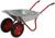 Тачка садовая, двухколёсная: груз/п 120 кг, объём 85 л, красные ручки
