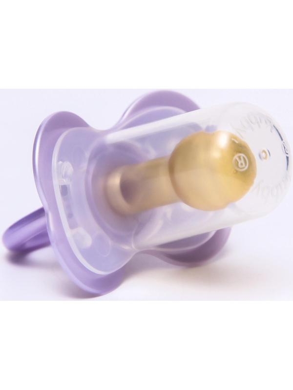 Соска-пустышка just lubby, классическая, с колпачком., от 6 мес., латекс